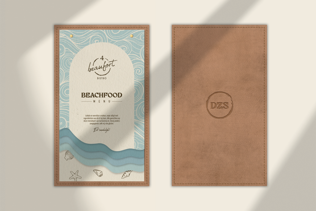 Mockup Menukaart Beachfood